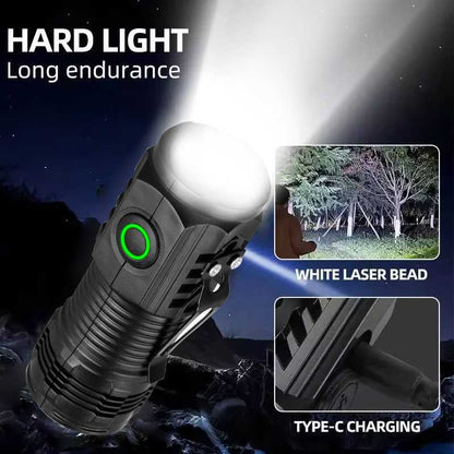3 Core LED Mini Tactical Flashlight Rechargeable High Power LED Torch